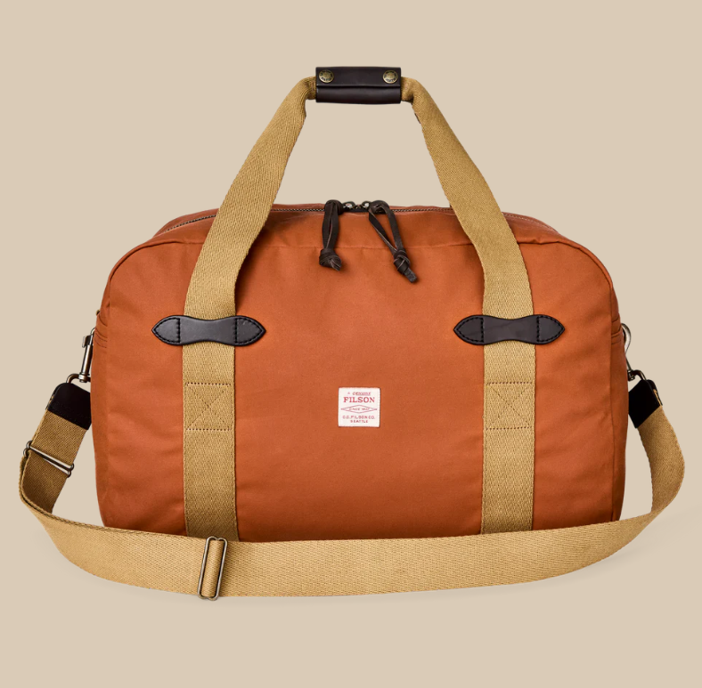 Tin Cloth Small Duffle Bag- Rust